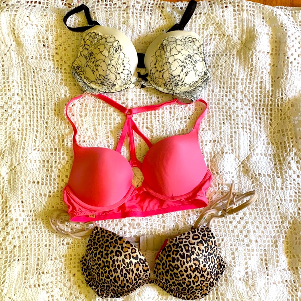 3 Lovely Sexy Victoria’s Secret Bras all size 32B